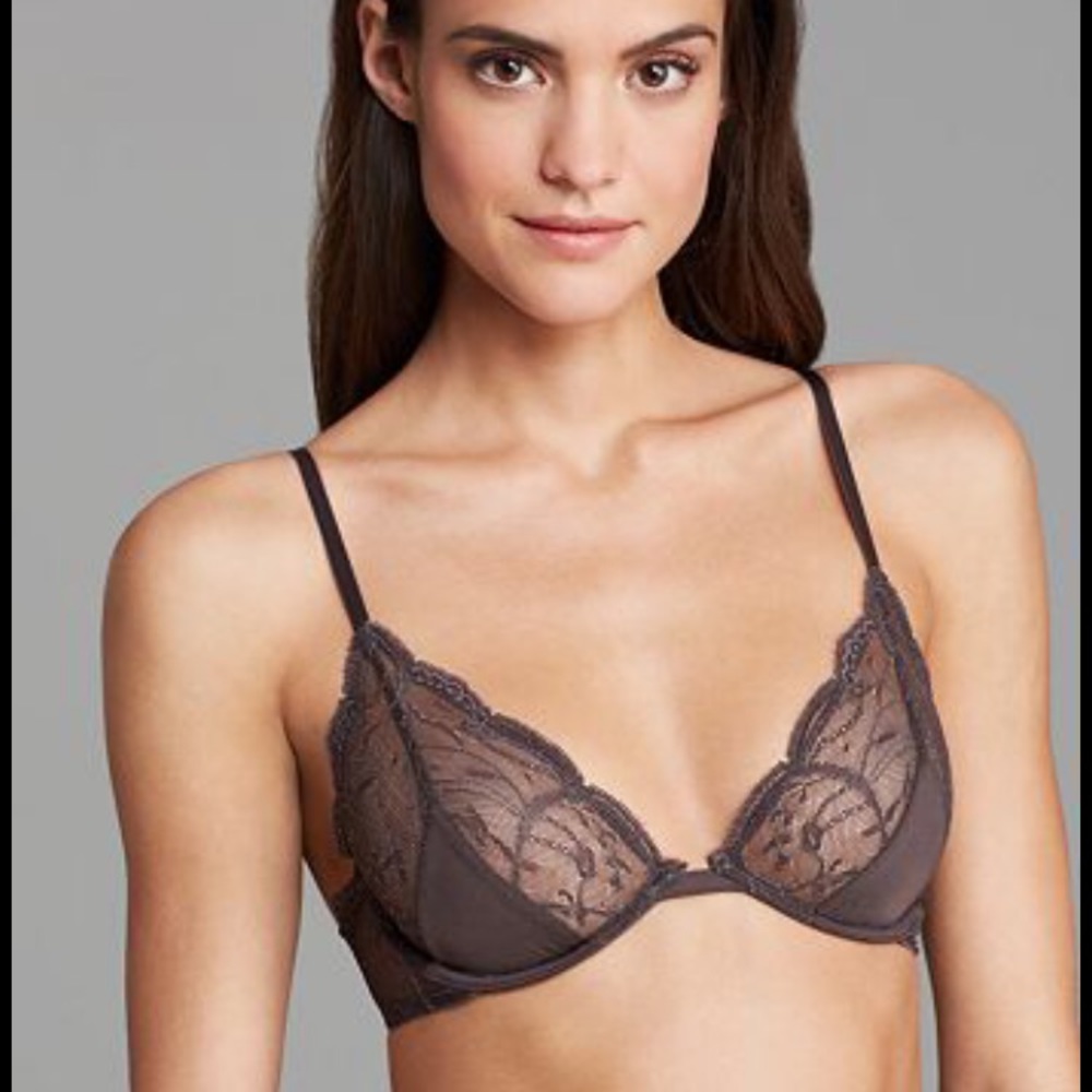 Calvin Klein Brown Lace Bralette, 34B